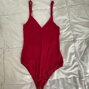 Red bodysuit